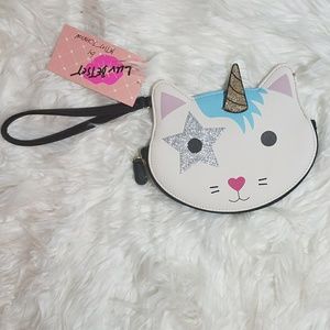 Betsey Johnson Unicorn Kitten Wristlet